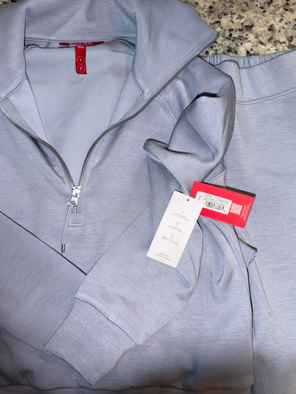 SPANX women’s half zip air essential Sweatshirt and slim pants